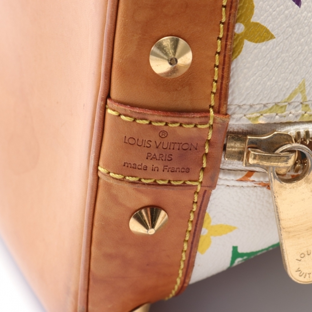 Louis Vuitton Alma Monogram Multicolor Bron White - Picture 3 of 8